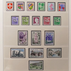 Collection timbres de France 1960-1971 neufs** en album Lindner.
