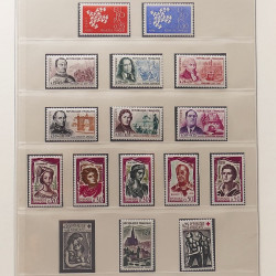 Collection timbres de France 1960-1971 neufs** en album Lindner.