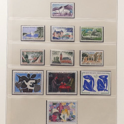 Collection timbres de France 1960-1971 neufs** en album Lindner.