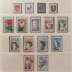 Collection timbres de France 1960-1971 neufs** en album Lindner.