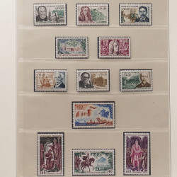 Collection timbres de France 1960-1971 neufs** en album Lindner.