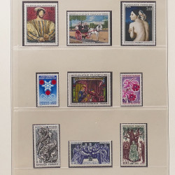 Collection timbres de France 1960-1971 neufs** en album Lindner.
