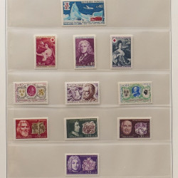 Collection timbres de France 1960-1971 neufs** en album Lindner.