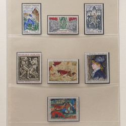 Collection timbres de France 1960-1971 neufs** en album Lindner.