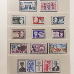 Collection timbres de France 1960-1971 neufs** en album Lindner.