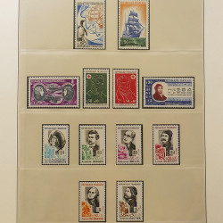 Collection timbres de France 1972-1981 neufs** en album Lindner.