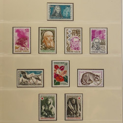 Collection timbres de France 1972-1981 neufs** en album Lindner.