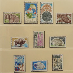 Collection timbres de France 1972-1981 neufs** en album Lindner.