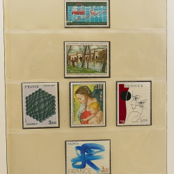 Collection timbres de France 1972-1981 neufs** en album Lindner.