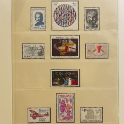 Collection timbres de France 1972-1981 neufs** en album Lindner.