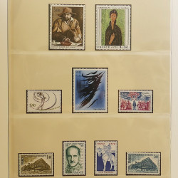 Collection timbres de France 1972-1981 neufs** en album Lindner.