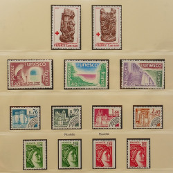 Collection timbres de France 1972-1981 neufs** en album Lindner.