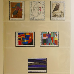 Collection timbres de France 1983-1991 neufs** en album Lindner.