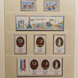 Collection timbres de France 1983-1991 neufs** en album Lindner.