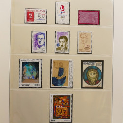 Collection timbres de France 1983-1991 neufs** en album Lindner.