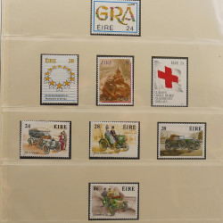 Collection timbres d'Irlande 1989-1997 neufs en album Lindner.