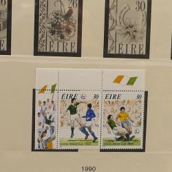 Collection timbres d'Irlande 1989-1997 neufs en album Lindner.