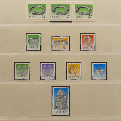 Collection timbres d'Irlande 1989-1997 neufs en album Lindner.
