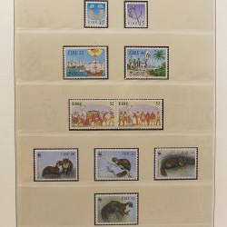 Collection timbres d'Irlande 1989-1997 neufs en album Lindner.