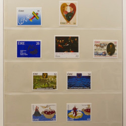 Collection timbres d'Irlande 1989-1997 neufs en album Lindner.