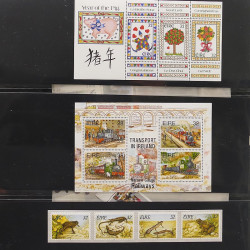 Collection timbres d'Irlande 1989-1997 neufs en album Lindner.