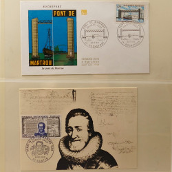 Lot d'entiers postaux de France 1960-1991 en album Lindner.