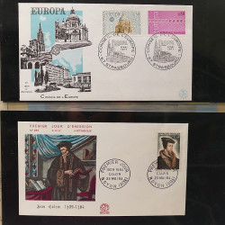 Lot d'entiers postaux de France 1960-1991 en album Lindner.