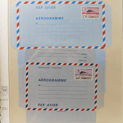 Lot d'entiers postaux de France 1960-1991 en album Lindner.