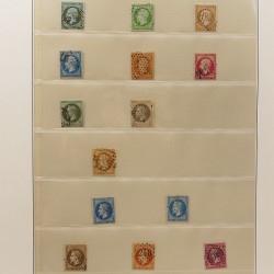 Lot de timbres de France 1850-1940 oblitérés en album Lindner.