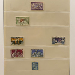 Lot de timbres de France 1850-1940 oblitérés en album Lindner.