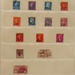 Lot de timbres de France 1850-1940 oblitérés en album Lindner.