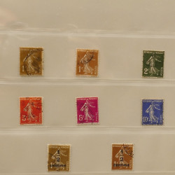 Lot de timbres de France 1850-1940 oblitérés en album Lindner.