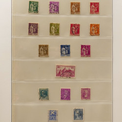 Lot de timbres de France 1850-1940 oblitérés en album Lindner.