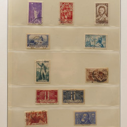 Lot de timbres de France 1850-1940 oblitérés en album Lindner.