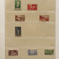 Lot de timbres de France 1850-1940 oblitérés en album Lindner.