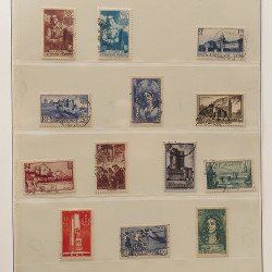 Lot de timbres de France 1850-1940 oblitérés en album Lindner.