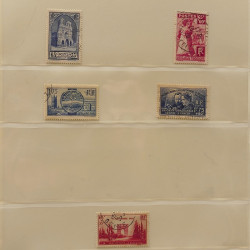 Lot de timbres de France 1850-1940 oblitérés en album Lindner.
