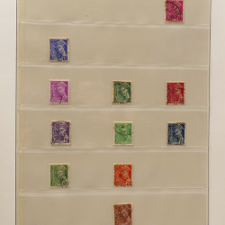 Lot de timbres de France 1850-1940 oblitérés en album Lindner.