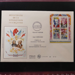 Collection enveloppe premier jour de France lux soie 1990-1993 en album Lindner.