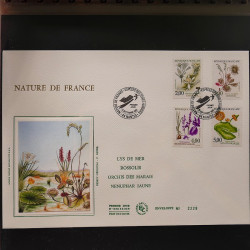 Collection enveloppe premier jour de France lux soie 1990-1993 en album Lindner.