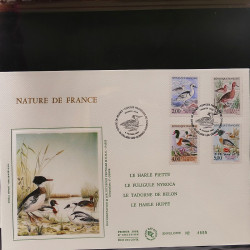 Collection enveloppe premier jour de France lux soie 1990-1993 en album Lindner.