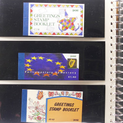Lot de carnets de timbres modernes d'Ireland neufs** en un album.