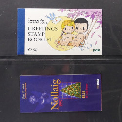 Lot de carnets de timbres modernes d'Ireland neufs** en un album.