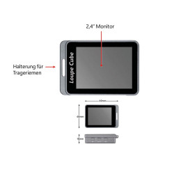 Loupe cube numérique à poser LED-UV.