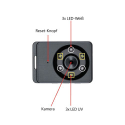 Loupe cube numérique à poser LED-UV.