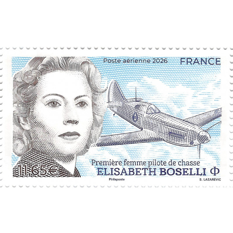 Timbre poste aérienne Elisabeth Boselli neuf**.