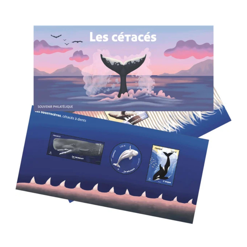 Bloc souvenir Les cétacés neuf**.