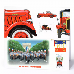 Blocs souvenirs N°59-64 Sapeurs-pompiers de Paris neuf**.