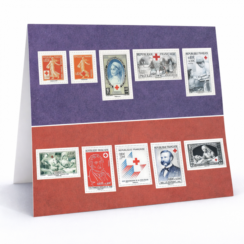 Blocs souvenirs N°95-95A Croix-Rouge neuf**.