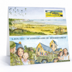Bloc souvenir N°93 Anniversaire du débarquement neuf**.